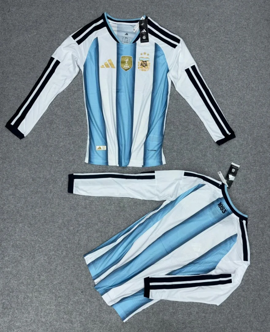 CAMISETA AFA SELECCION ARGENTINA MANGA LARGA VERSION JUGADOR